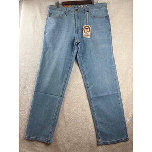 Devil-Dog Dungarees - Biscoe Slim Straight Jeans - Light Bleach - NWT - 36x30